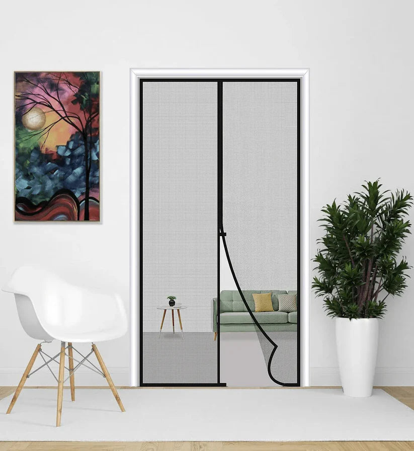 Magnetic Mosquito automatically closing Net for Door | Mosquito Curtain for All Door Types & Sizes | Auto-Closing Insect Screen to Keep Mosquito Out