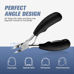 Nail Clipper, Professional Thick & Ingrown Toenail Correction Tool, Pedicure Clippers Toe Nail Cutter for Men & Women, Super Sharp Curved Blade Grooming Tool | Multi |