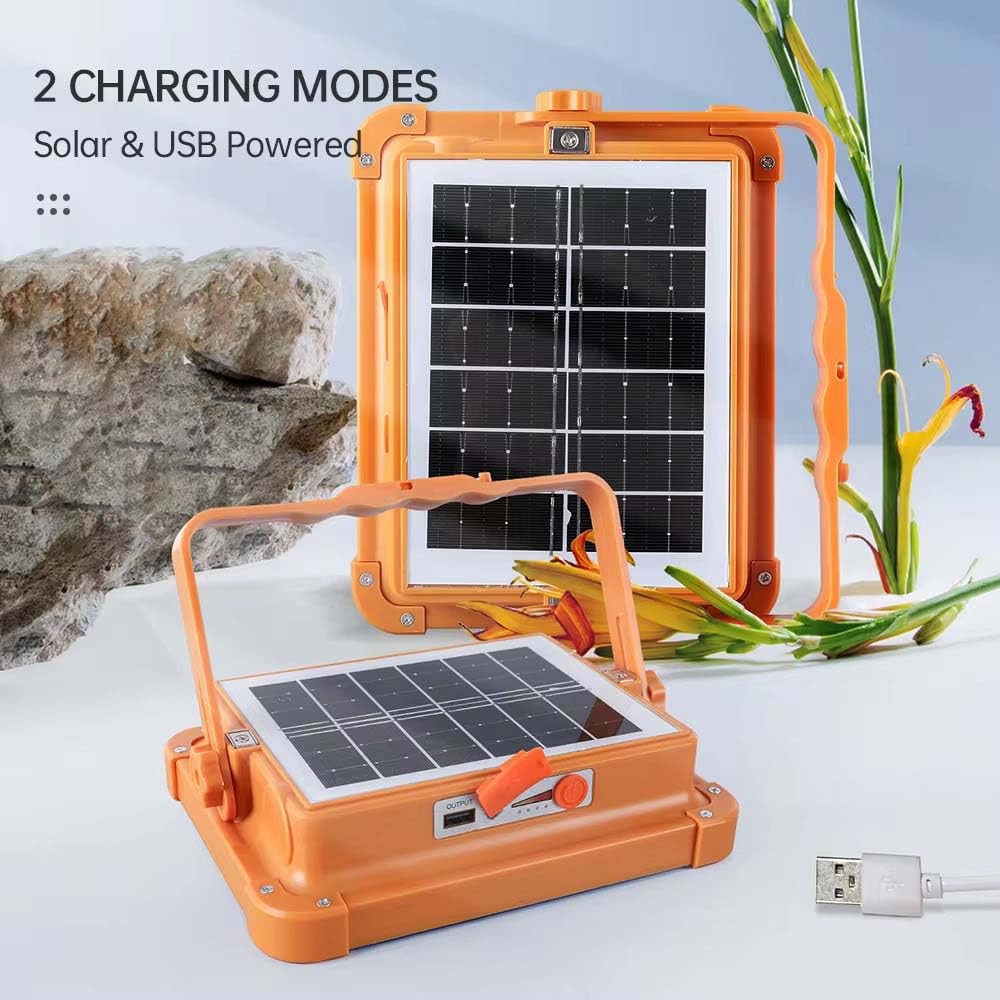 Solar & USB Rechargeable – High-Power Portable LED Floodlight