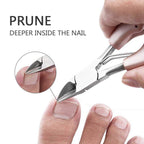 Nail Clipper, Professional Thick & Ingrown Toenail Correction Tool, Pedicure Clippers Toe Nail Cutter for Men & Women, Super Sharp Curved Blade Grooming Tool | Multi |
