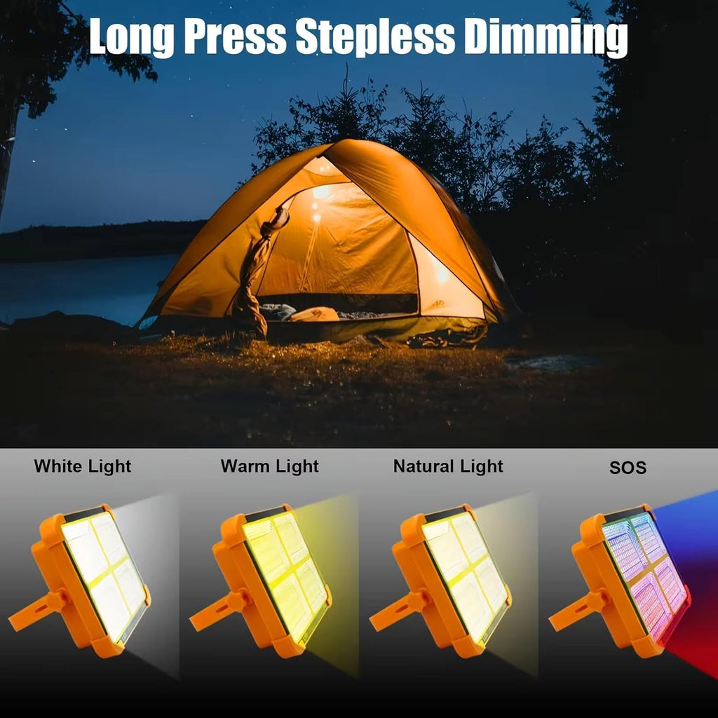 Solar & USB Rechargeable – High-Power Portable LED Floodlight