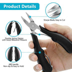 Nail Clipper, Professional Thick & Ingrown Toenail Correction Tool, Pedicure Clippers Toe Nail Cutter for Men & Women, Super Sharp Curved Blade Grooming Tool | Multi |