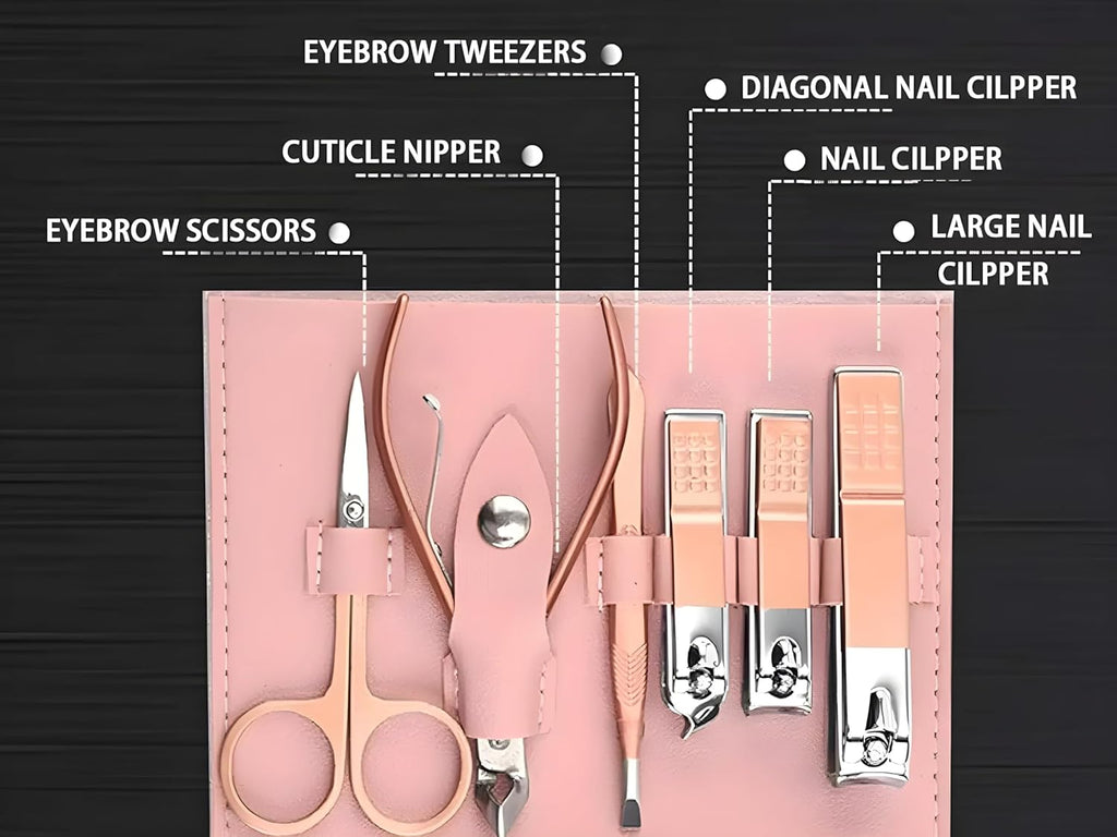 Nail Clipper Kit – 16 Pieces Stainless Steel Manicure Kit, Nail Care Tools for Hand & Feet, Nail Clippers Pedicure Professional Grooming Kits...