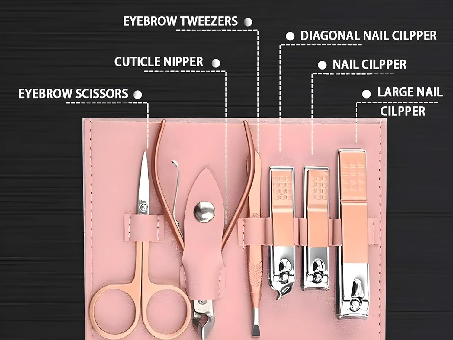 Nail Clipper Kit – 16 Pieces Stainless Steel Manicure Kit, Nail Care Tools for Hand & Feet, Nail Clippers Pedicure Professional Grooming Kits...