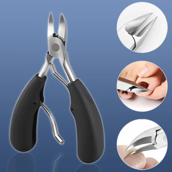Nail Clipper, Professional Thick & Ingrown Toenail Correction Tool, Pedicure Clippers Toe Nail Cutter for Men & Women, Super Sharp Curved Blade Grooming Tool | Multi |